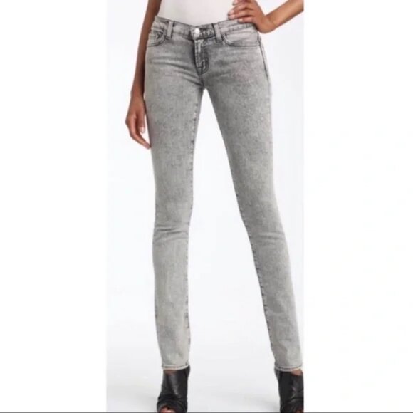 J Brand Pencil Leg Jeans - XRAY Grey Wash - Size 28 - Picture 1 of 9
